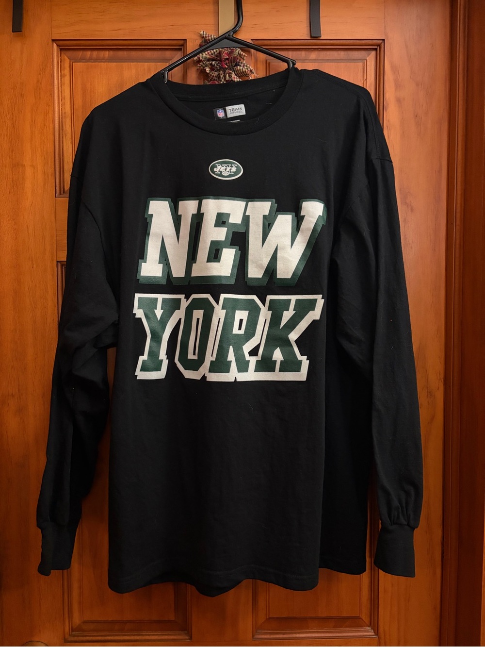 NFL Team Apparel New York Jets NFL Long Sleeve Shirt XL Black